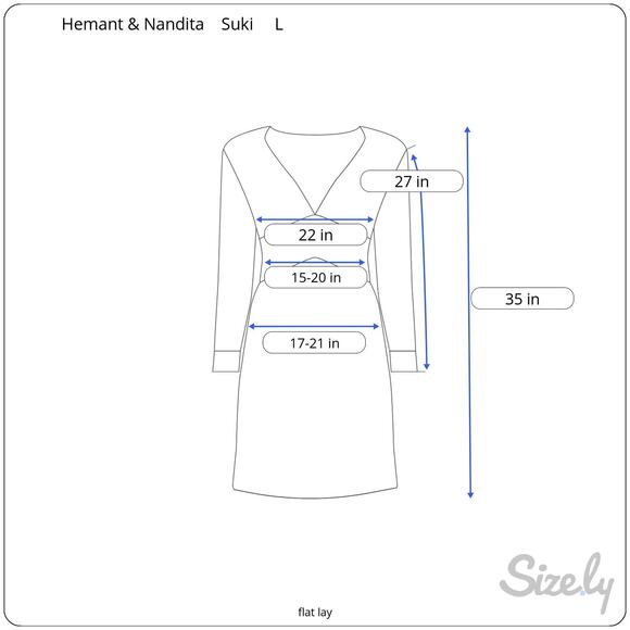 Hemant & Nandita Suki Mini Dress Floral Embroidered Smock Waist White Pink L NWT - Picture 15 of 15